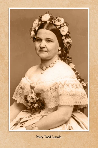 MARY TODD LINCOLN Wife of Martyred President Vintage Photo Cabinet Card CDV RP