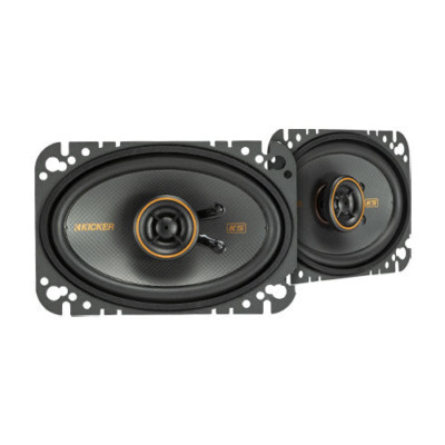Kicker KSC460, KS Series 4x6'' 2-Way 4 Ohm Coaxial Speakers (51KSC4604)