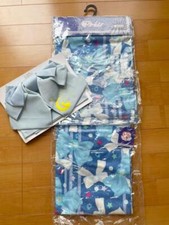 Sailor Moon YUKATA OBI Set Mercury Model Blue Ribbon Kimono Cosplay Sapphire
