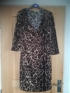 animal print jumper dress