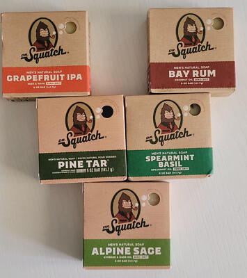 Dr Squatch 5 saponette naturali da 140 gr x 5