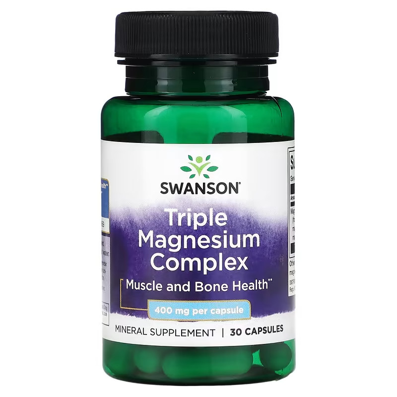 Triple Magnesium Complex 400mg 30 Capsules | Magnesium Supplement