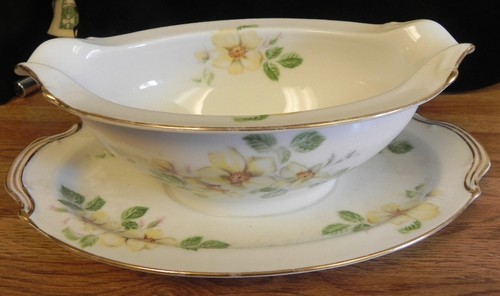 NORITAKE 1950s YELLOW WILDROSE CHINA...GRAVY BOAT..NORITAKE WILDROSE CHINA 3082 - Picture 4 of 7