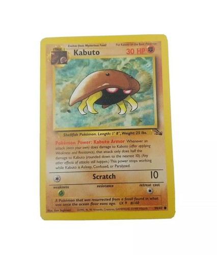 Pokémon TCG Kabuto Fossil 50 Regular Unlimited Common - Bild 1 von 5