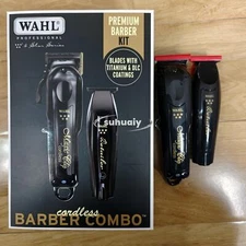 3025397 Wahl Cordless Barber Combo Black Magic Clip Clipper & Detailer Trimmer