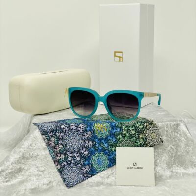 Linda Farrow sunglasses oval men women NOS luxury vintage  display picture 1