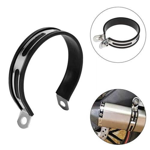 10cm Motorrad Auspuff Schalldämpfer Halterung Halter Schelle Gurt Halterung-Bracket - Bild 3 von 12
