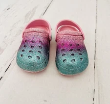 Capelli New York CNY brand Summer Multicolor Glitter Baby Clogs - Size 7