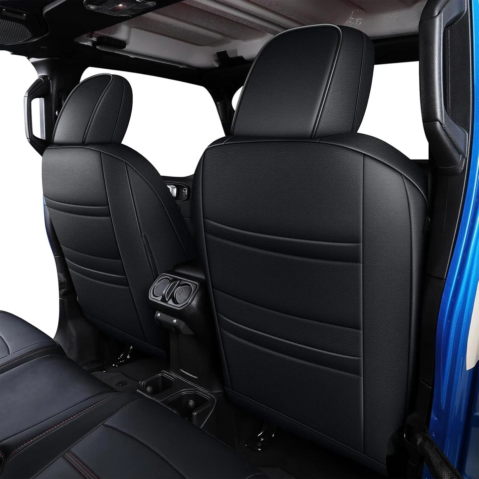Car 5-Seat Covers For Jeep Gladiator JT  2020-2024 Set PU Leather Waterproof - Image 2 of 4