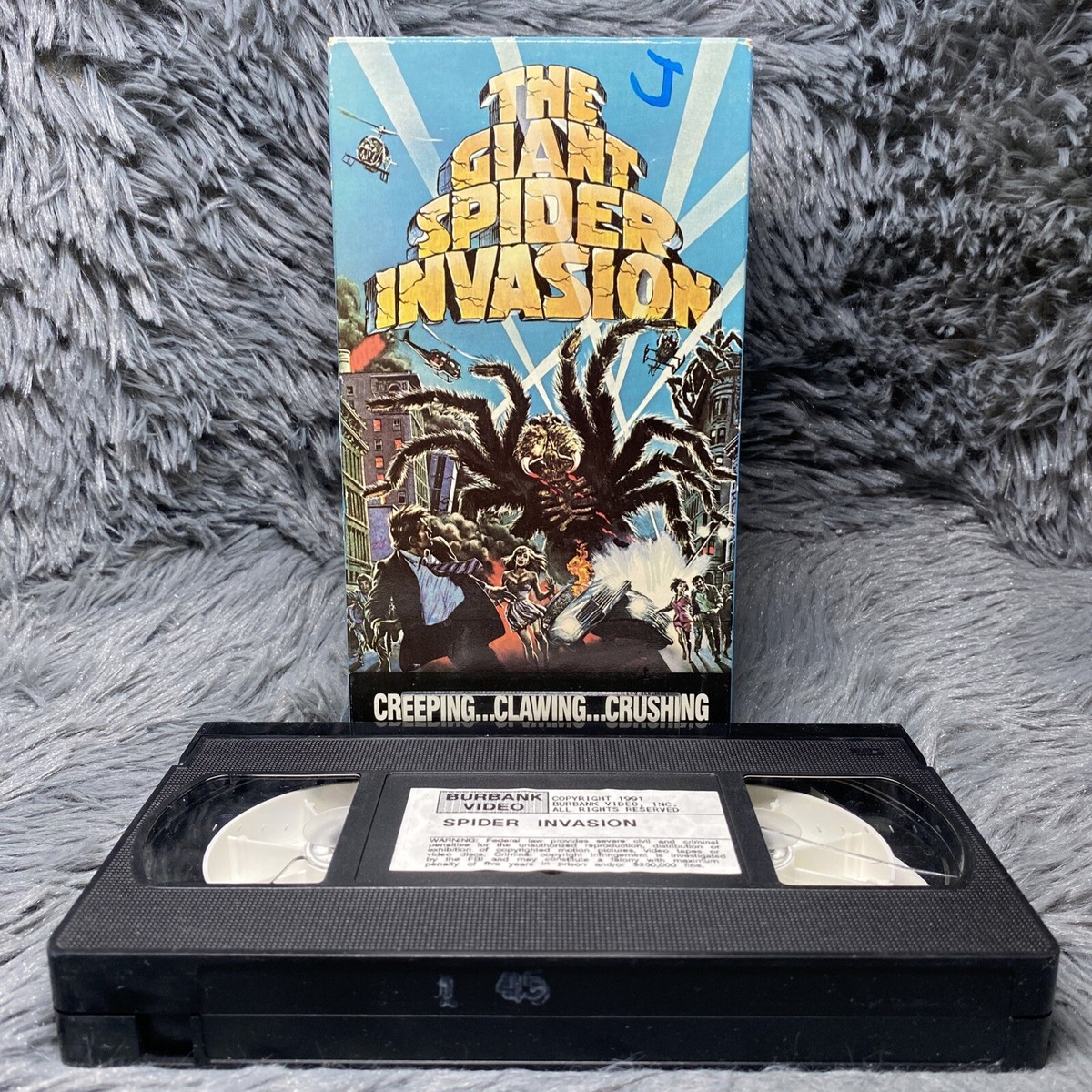 The Giant Spider Invasion VHS Tape 1991 Barbara Alan Hale Rare