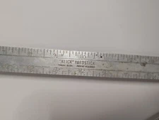 Klick Metal Folding Yardstick ACS Thompson Co. Product Wichita Sterling Mfg. Co.