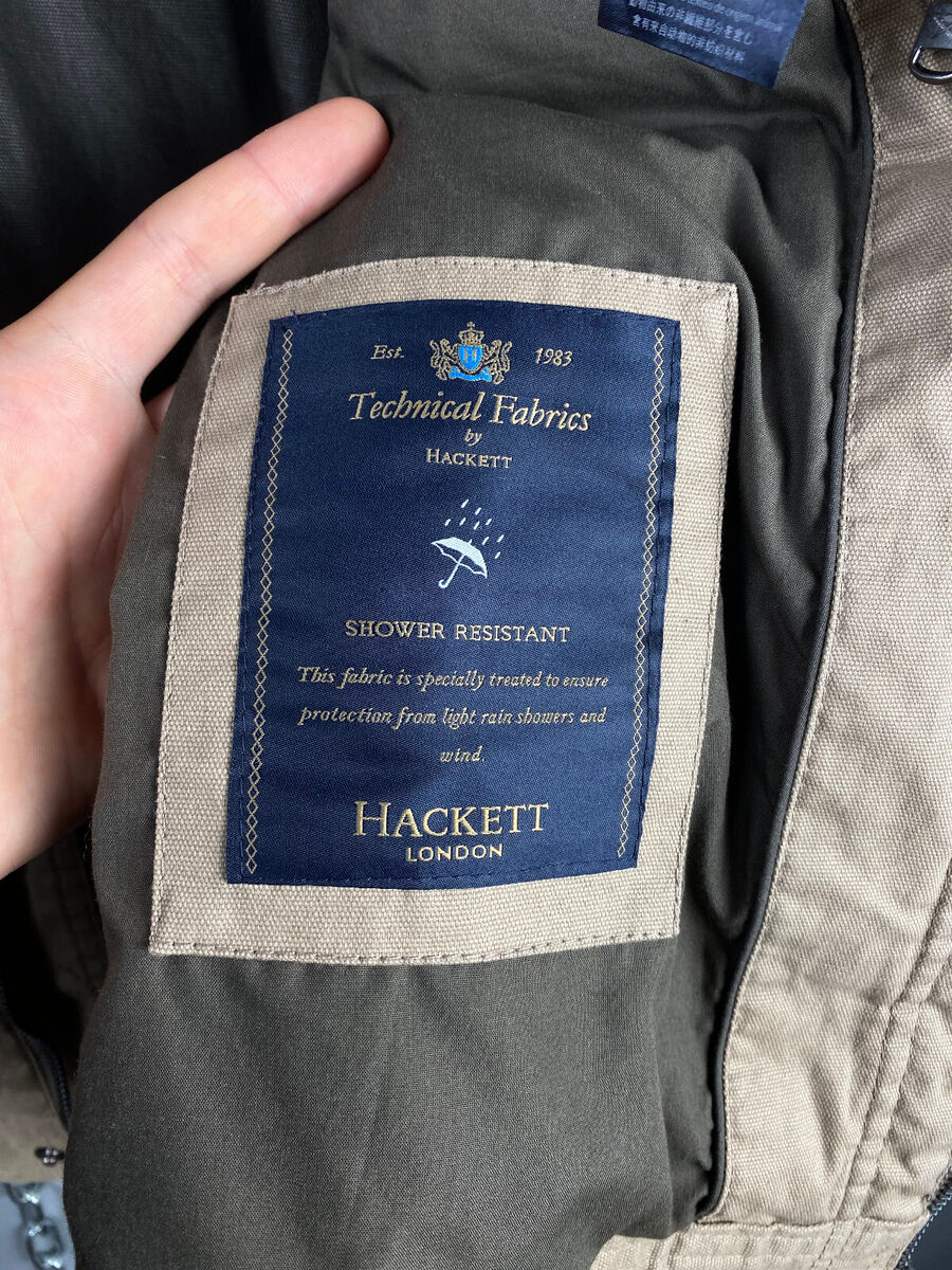 Hackett London Zip Biker Motorcycle Water Resistant Velo Hackett London Zip Biker Motorcycle Water Resistant Velo