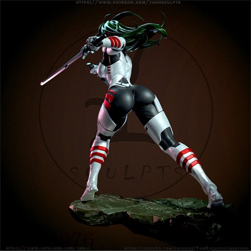 Gamora Guardians of the Galaxy 3D Printing Figure Unpainted Model GK Blank Kit - Picture 5 of 12