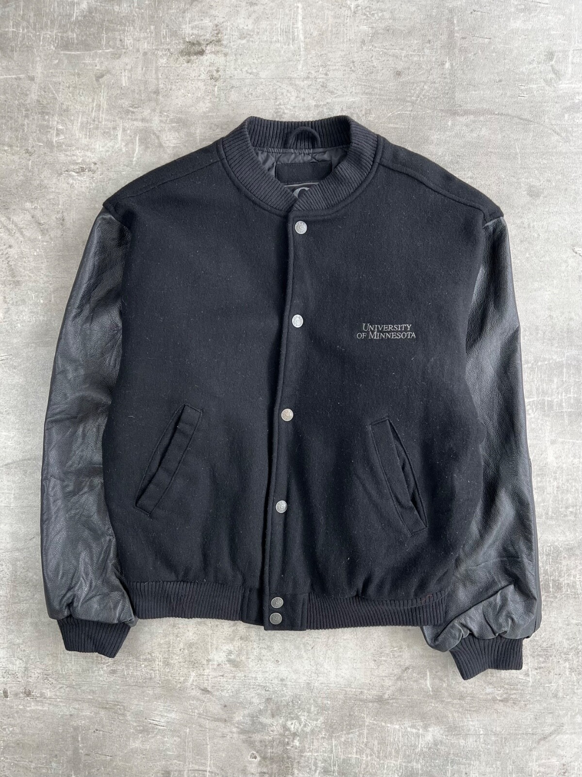 Italian-Made Medium Bomber College Jacket