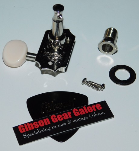 Gibson Les Paul Tuner Kluson Deluxe White Peg Guitar Parts Tuning Machine SG A - Picture 2 of 3