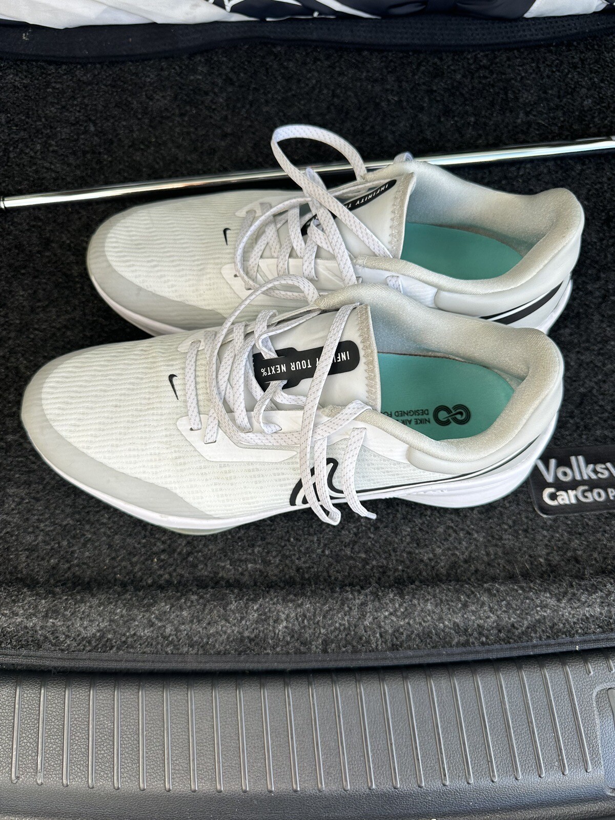 Nike Mens Golf Shoes White Black Air Zoom Infinity Next Size 10.5 eBay