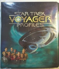 Star Trek Voyager Profiles binder complete base set alien tech promo cards