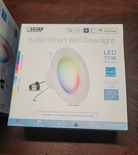 WiFi Smart LED Recessed Downlight 5 &6in 75W Replacement Feit Electric *Lot Of 2 - Picture 3 of 5