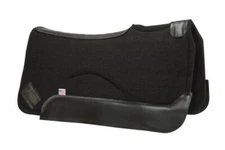Impact Gel Contour Classic Saddle Pad-Black Wear Leather