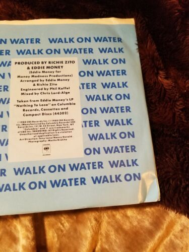 Eddie Money NM 45 rpm "Walk On Water" DEMO COPY picture sleeve - Picture 4 of 8
