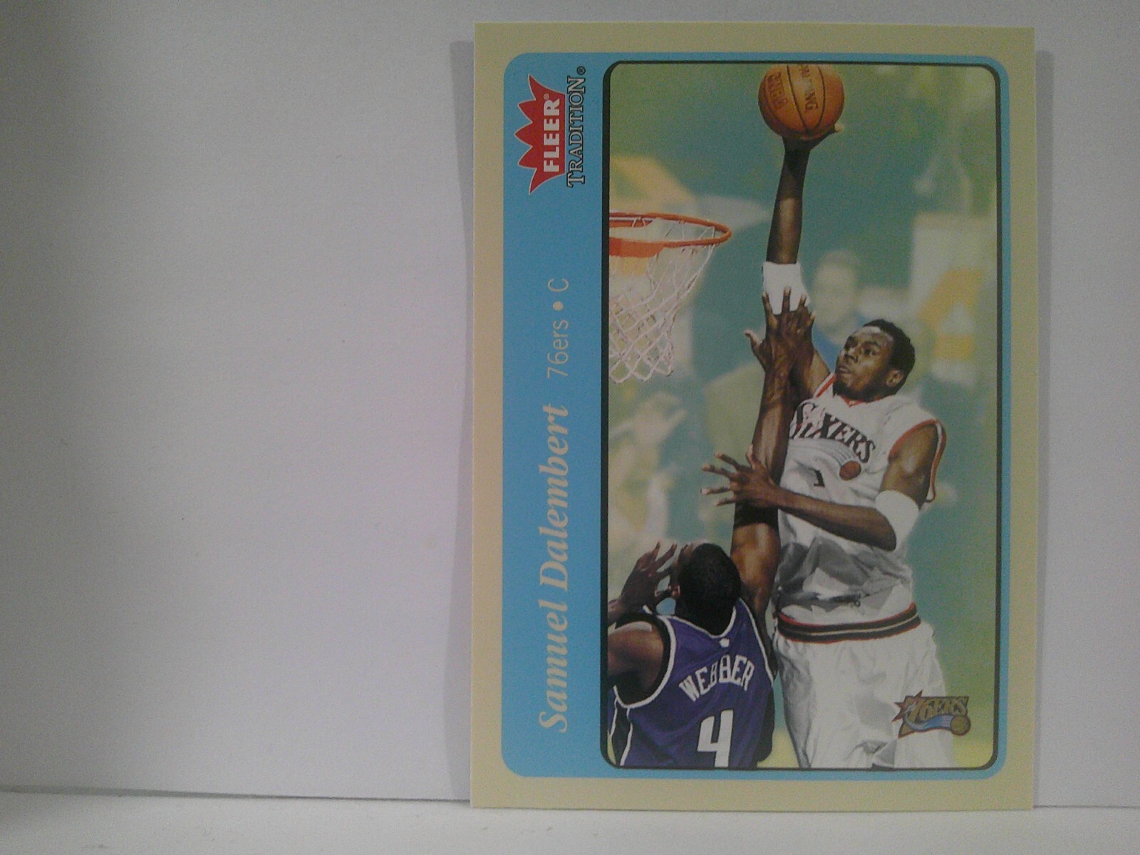 2004-05 Fleer Tradition Blue 76ers Basketball Card #109 Samuel Dalembert