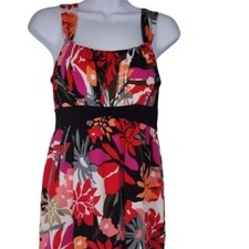 B. Wear Too! Sundress Bright Floral Size M Sleeveless Pullover