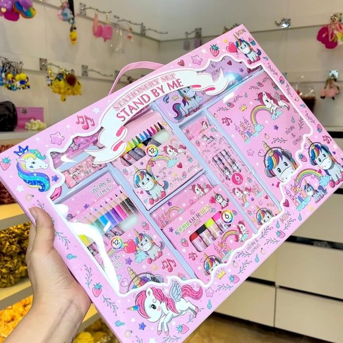YSAMAX Unicorn Stationary Kit, Stationary Kit for Girls Pencil Pen Book Eraser - Picture 6 of 7