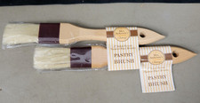HIC Mrs.Anderson's Boar Bristle Pastry Brush 2 pack, 1 inch