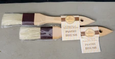 HIC Mrs.Anderson's Boar Bristle Pastry Brush 2 pack, 1 inch