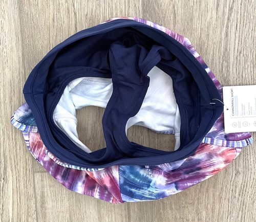 NWT Athleta Cannonball Swim Bottom Shorts, Tie Dye, Size Large 12 - Picture 8 of 8