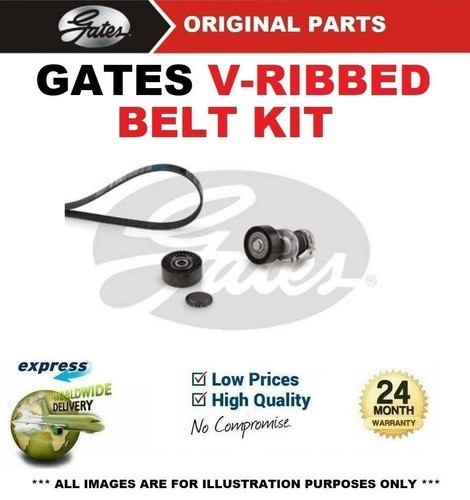 GATES FAN BELT PULLEY KIT for VW AMAROK 2.0 TDI 2012-2016 - Picture 1 of 7