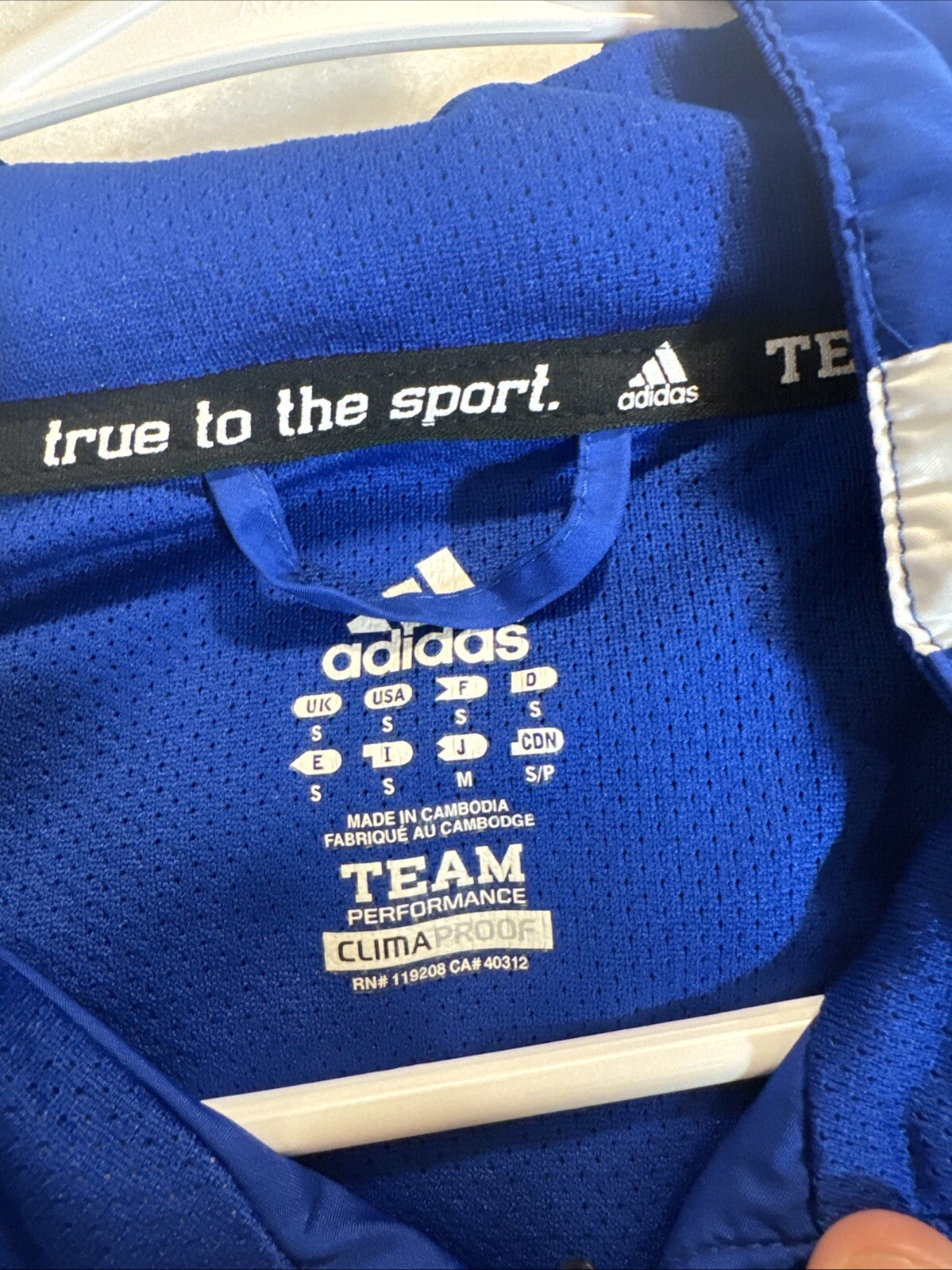 Adidas Performance Zip Up Windbreaker Jacket Blue… - image 2