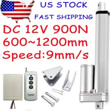 DC 12V Motor 24" 48"Stroke Linear Actuator 900N/56lbs Pound Max Lift Fast Ship