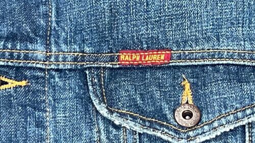 Polo Jeans Ralph Lauren Vintage Rare Herren USA Patch Red Label Jeansjacke Gr. XL - Bild 4 von 16