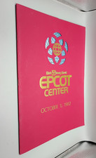 Walt Disney World EPCOT Center Opening Day Program Oct 1 1982 Original