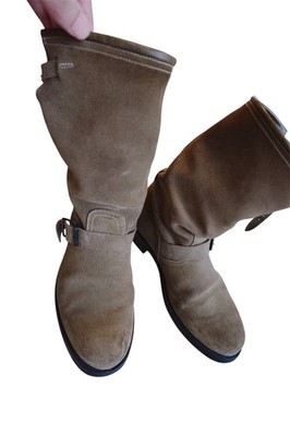 Rare Archival Balmain Homme 2012SS Suede Engineer Boots 41