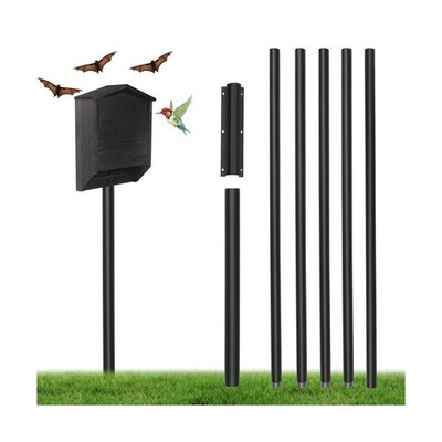 Bat House Pole 15 FT, Telescoping Bird House Pole with Ground Socket for Outd...