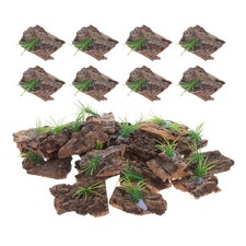 36 Pcs Natural Bark Decoration Reptile Terrarium Wall Cage Background