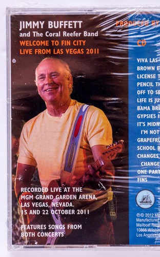 Jimmy Buffett  Welcome To Fin City Live From Las Vegas 2011 CD+ DVD New & Sealed - Bild 5 von 5