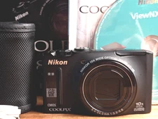 N MINT Nikon Coolpix S8100 Red Compact Digital Camera Zoom Works in English