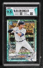 2021 Bowman Chrome Prospects Aqua Shimmer Refractor Dillon Dingler HGA 9.5 0c9g