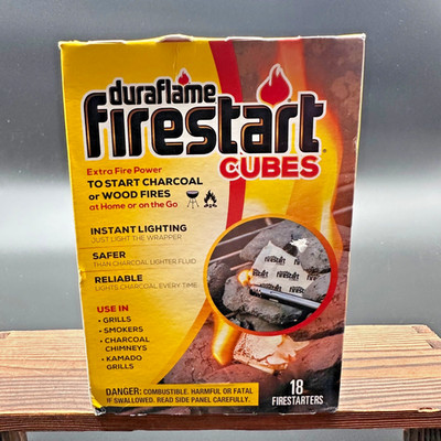 Duraflame Firestart Cubes 18-Pack, Fire Starters For Wood Or Charcoal NEW IN BOX