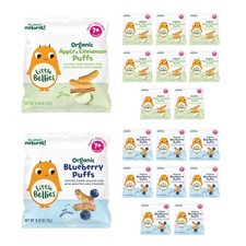 Little Bellies Organic Puffs Variety Pack, Blueberry 7.56 Ounce Pack of 1