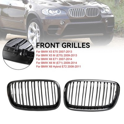 Sport Kühlergrill Doppelsteg Performance Glanz passend für BMW X5 E70 X6 E71