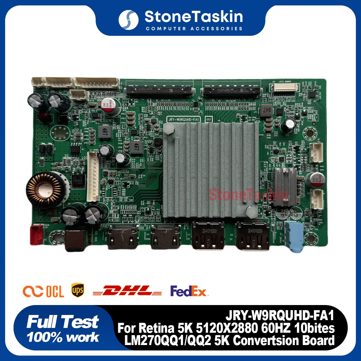 JRY-W9RQUHD-FA1: DIY iMac 5K A1419 Board for LG LM270QQ1/QQ2, DP