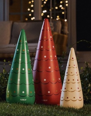 Funboy | Set of 3 | Red Green White | Inflatable Christmas Tree Decor