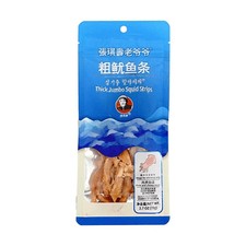 ZQSLYY Thick Jumbo Squid Strips, Seafood Snacks,2.75 oz