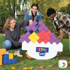Tetris XL Tumble Game Tetrimino Blocks Tower Puzzle Family Fun Outdoor Indoor