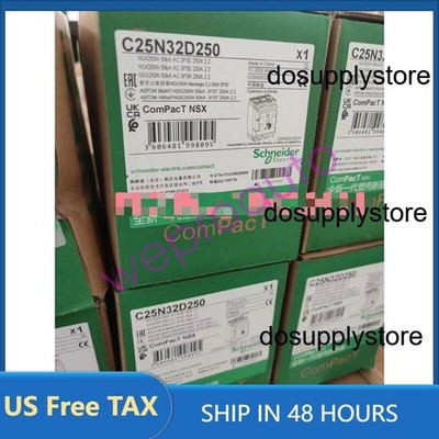 1PCS Brand New Schneider C25N32D250 NSX250N 50KA AC 3P3D 250A 2.2 Fast delivery