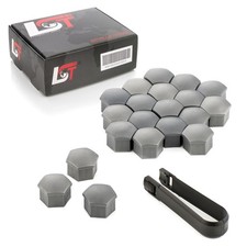 20x Abdeckkappen Radschraubenkappen Radschrauben Set grau 17mm für MAYBACH